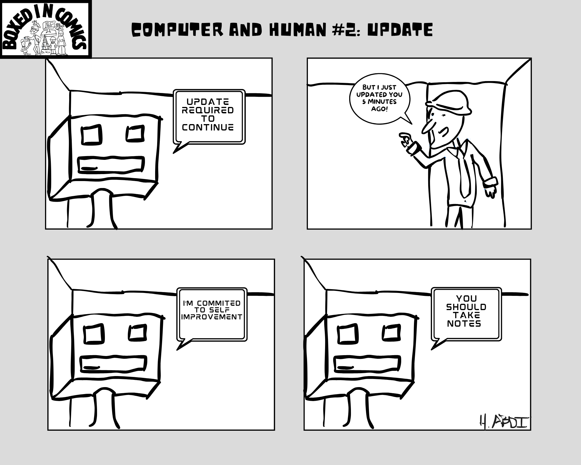 Computer and Human Comic